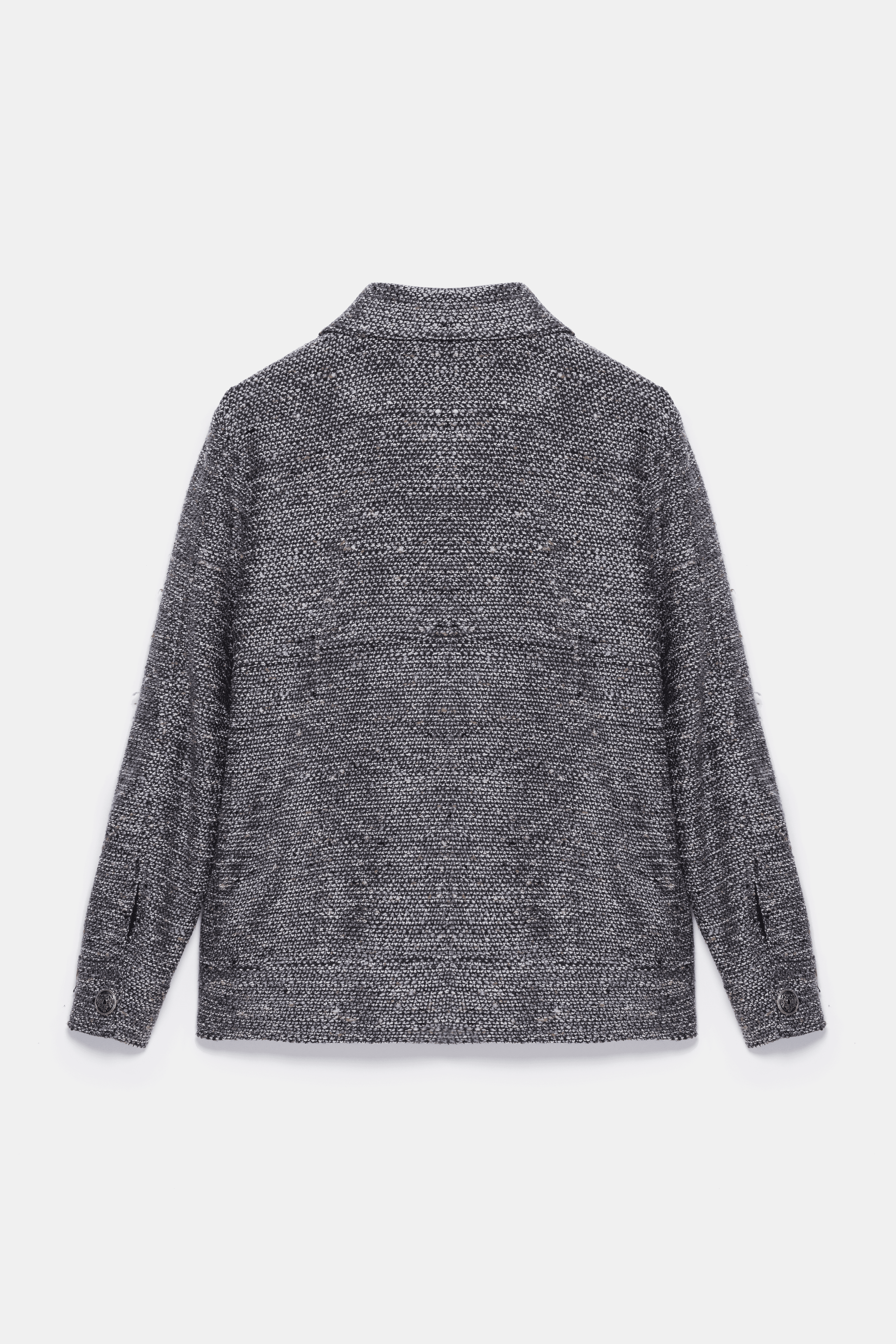 Carleen Textured Weaving Jacket - Antrasit Gri