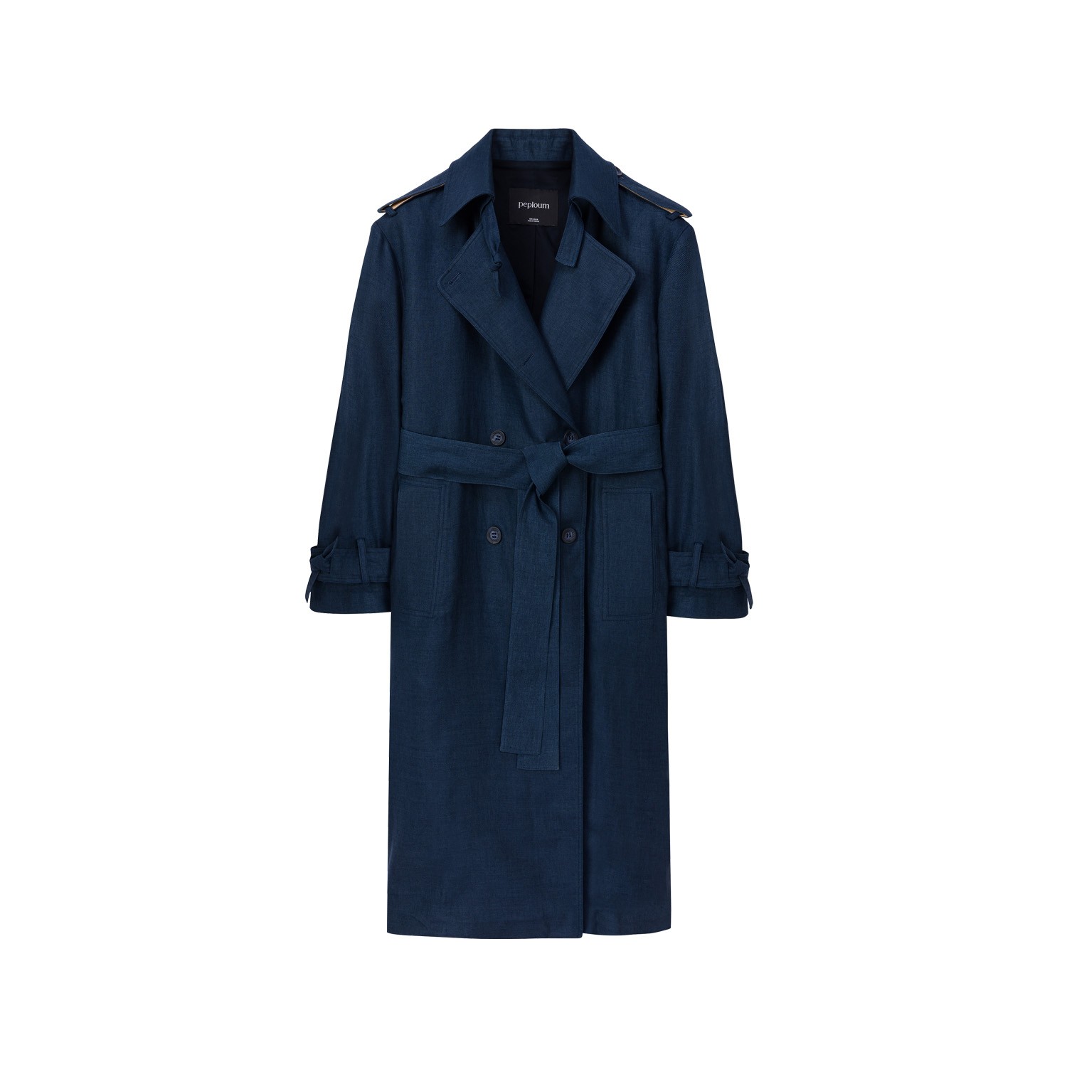 Ise Trenchcoat in Underwater Blue