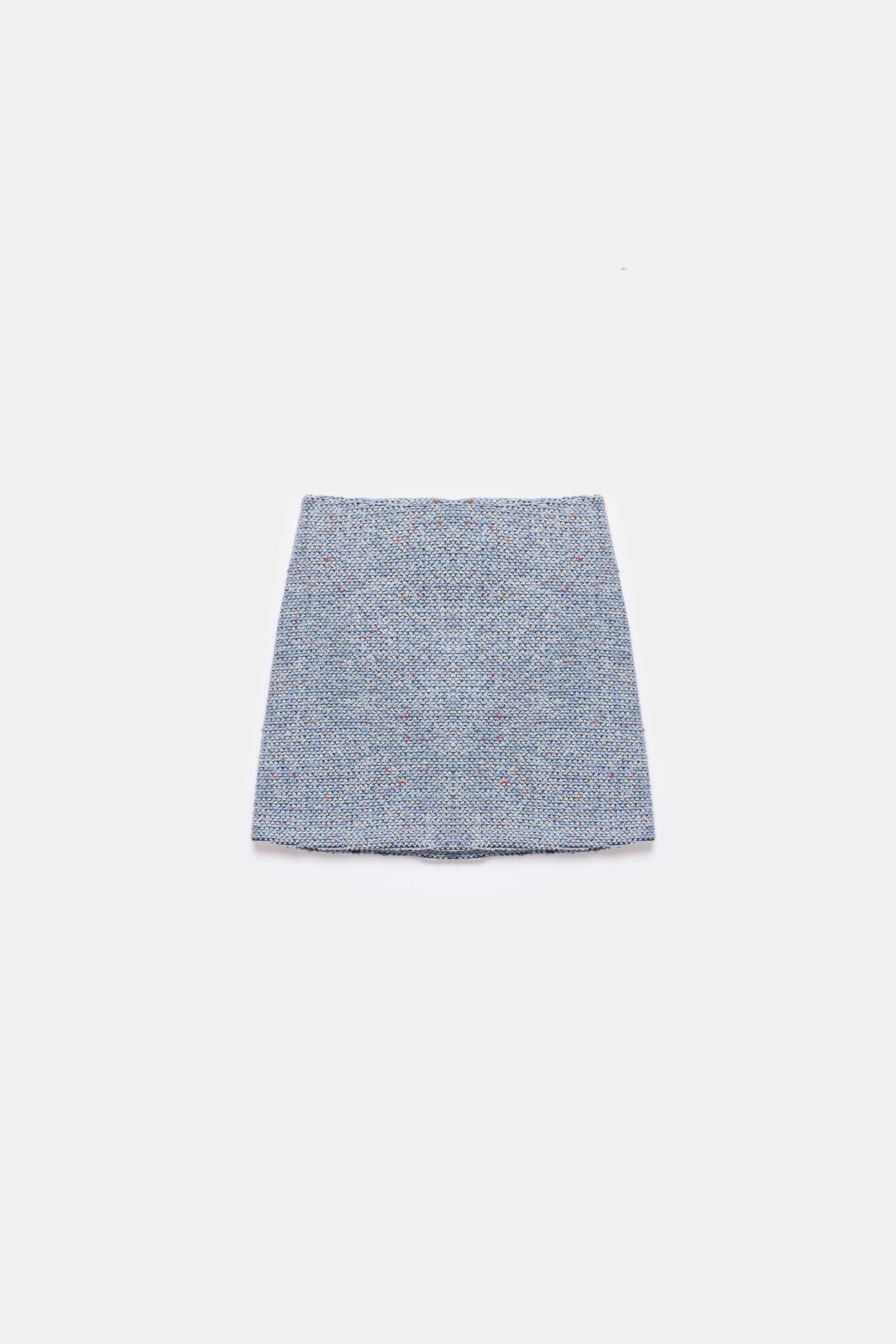 Carleen Textured Weaving Skirt - Ice Blue