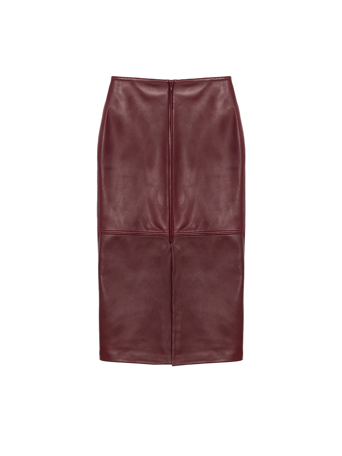 Rothen Sleek Lambskin Leather Skirt