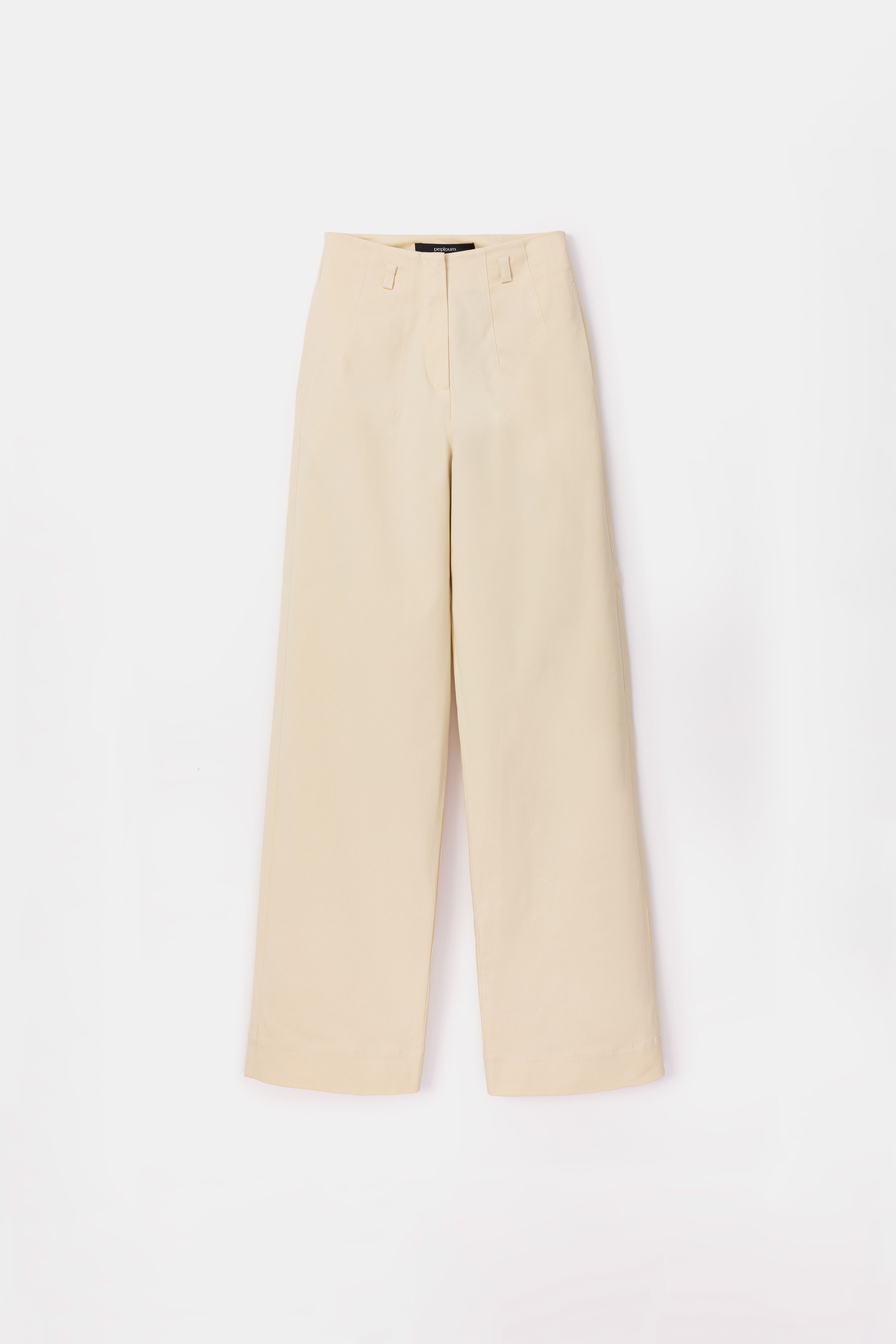 Toba Trousers in Eggnog Yellow
