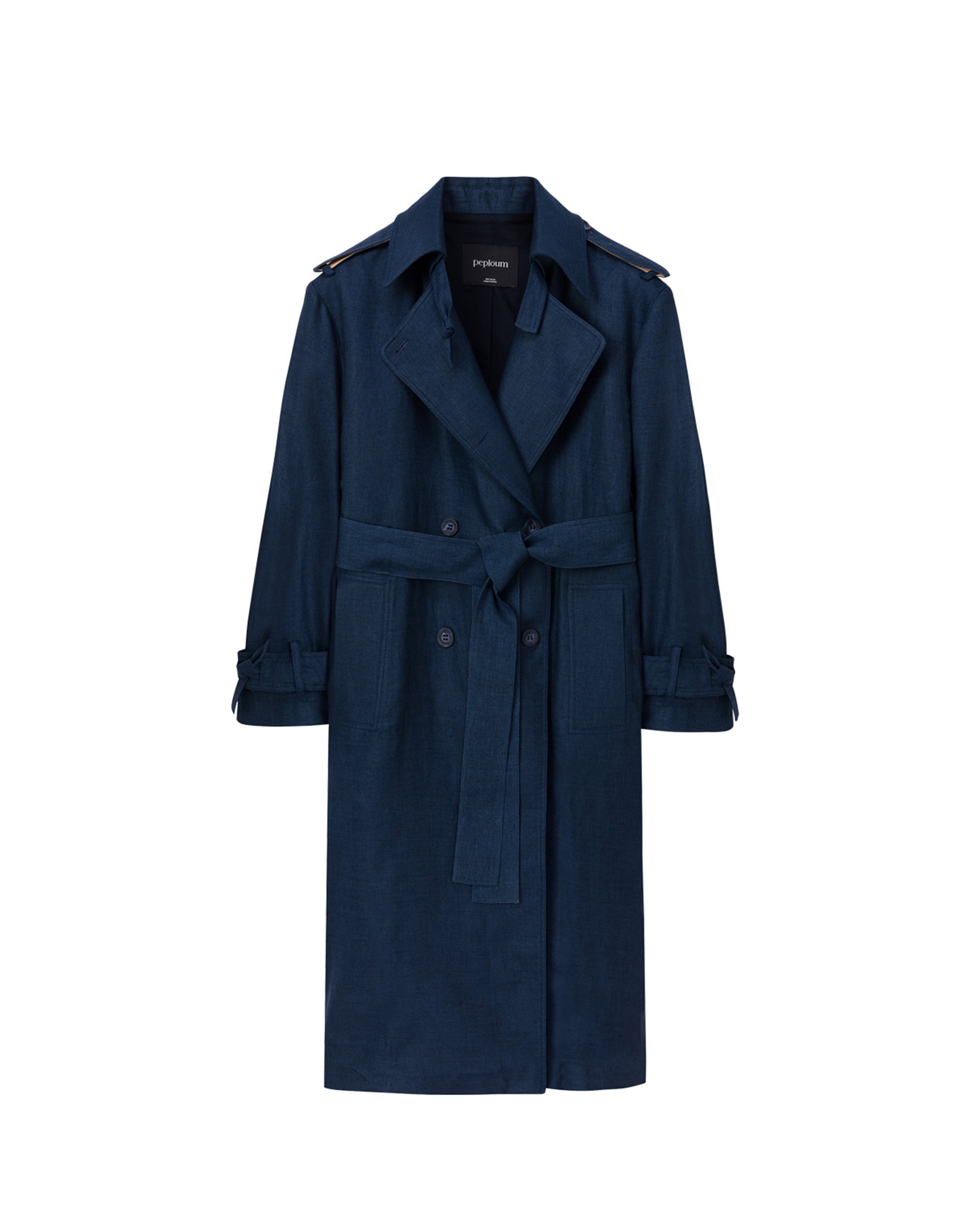 Ise Trenchcoat in Underwater Blue