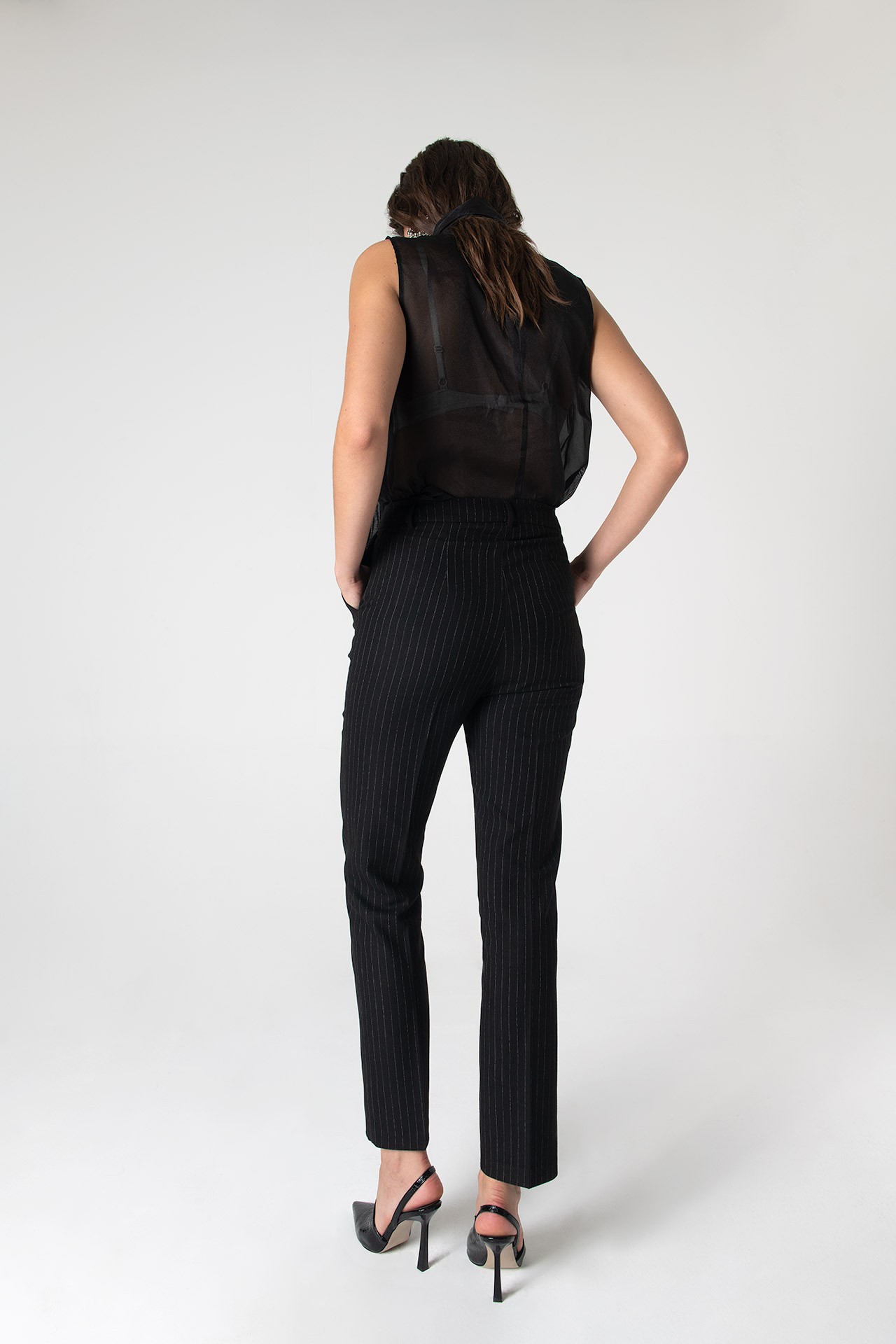 Marcy Lacy Slim Fit Trousers - Black