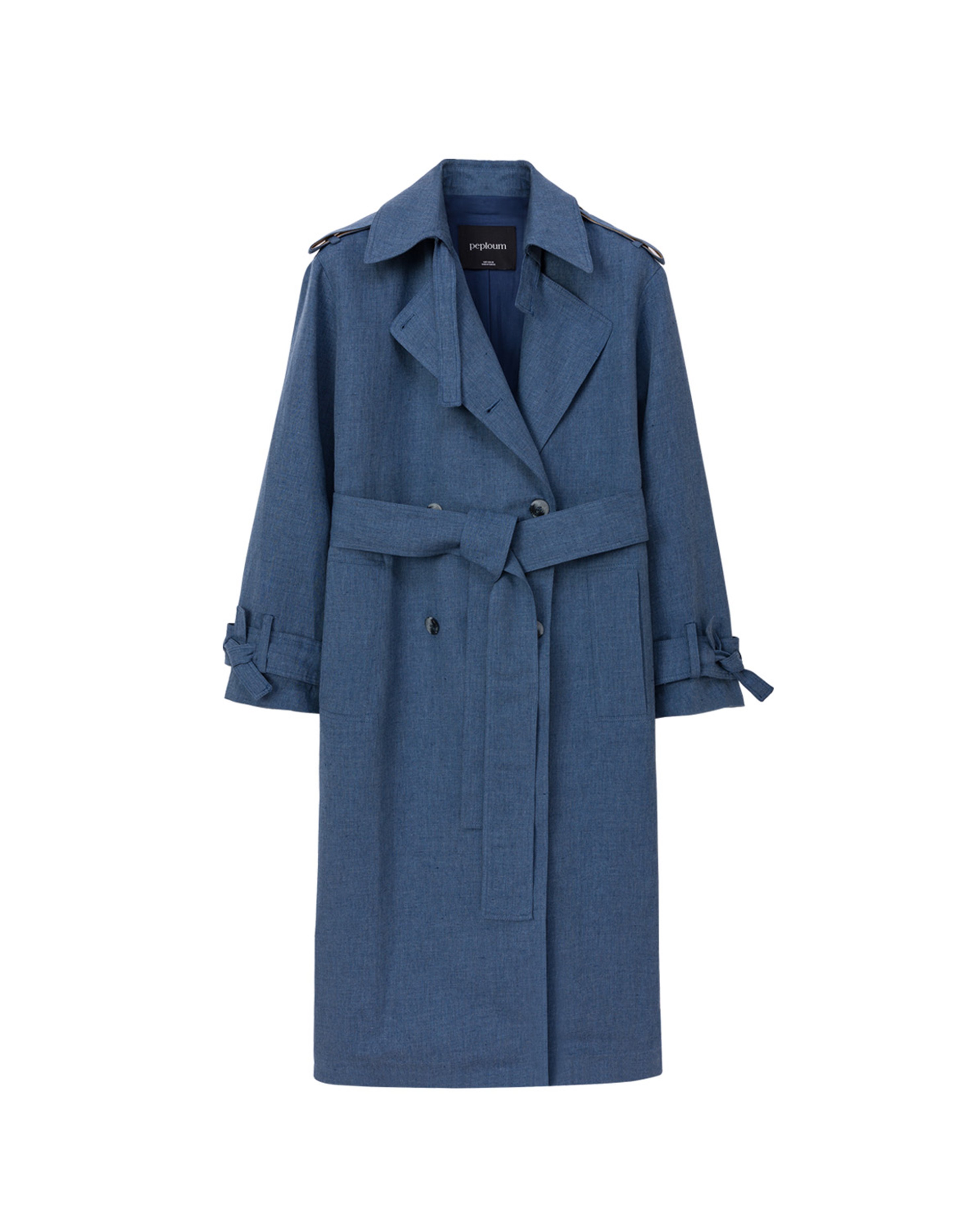 Ise Trenchcoat in Denim Blue