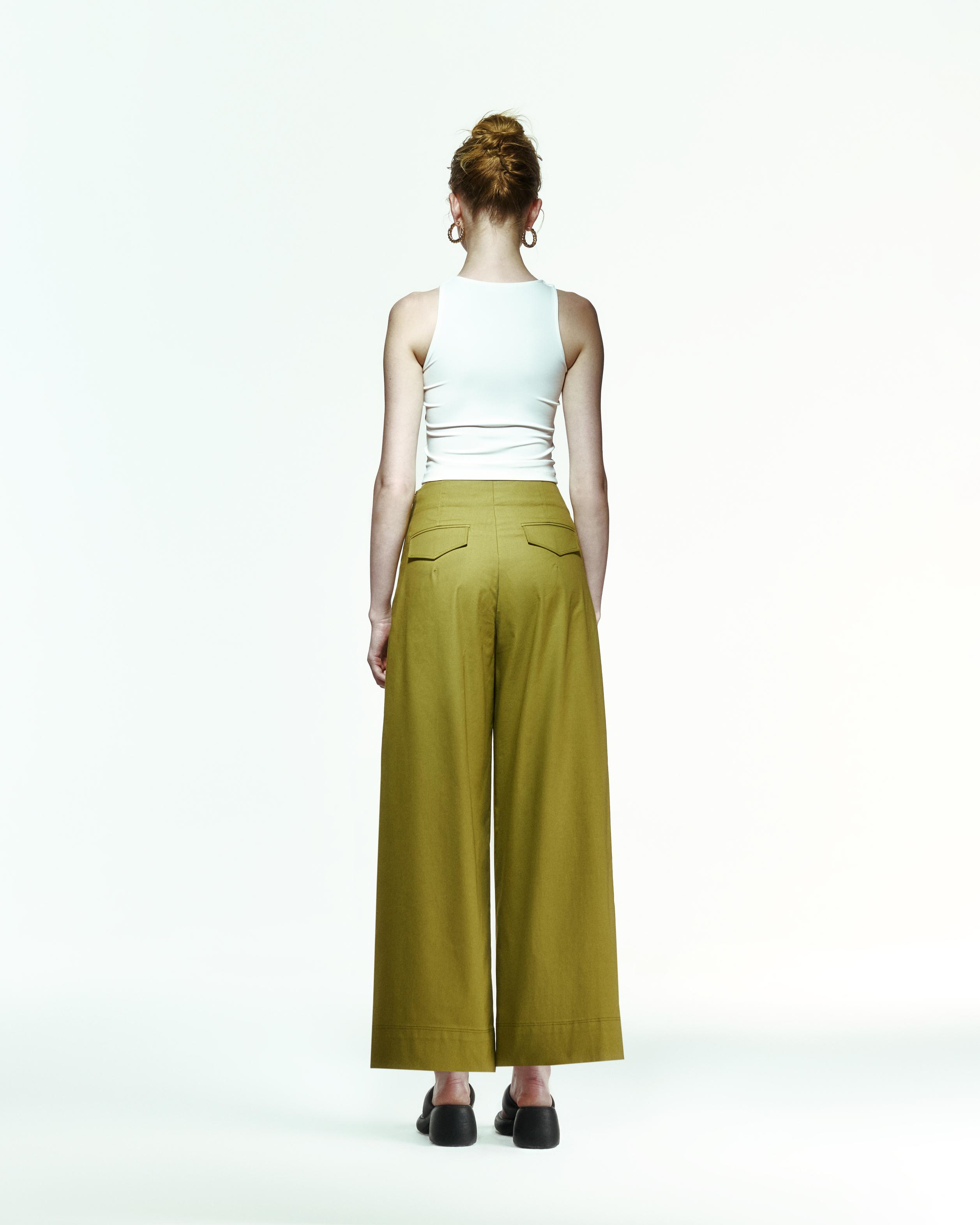 Nomi Trousers in Moss Green