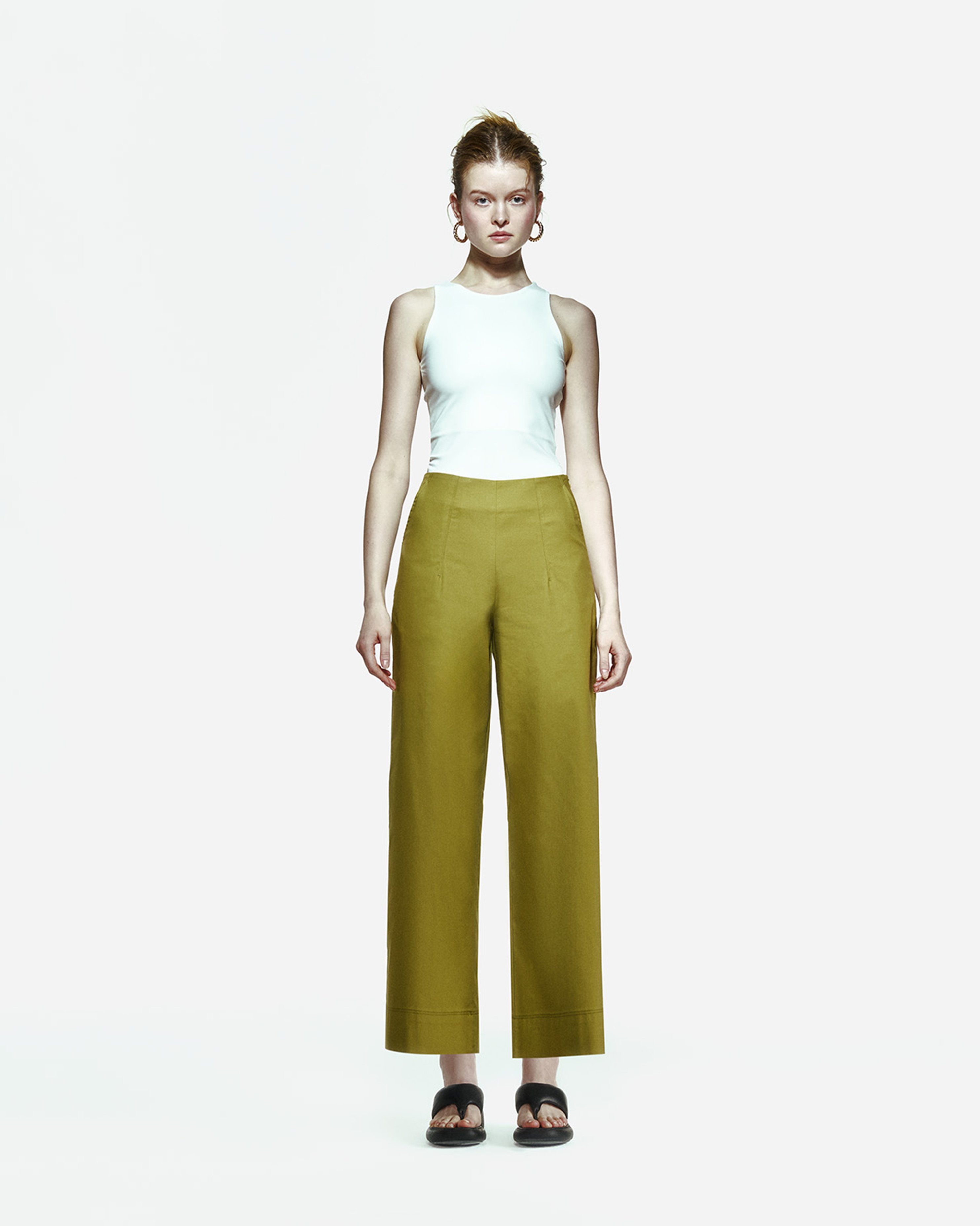 Nomi Trousers in Moss Green