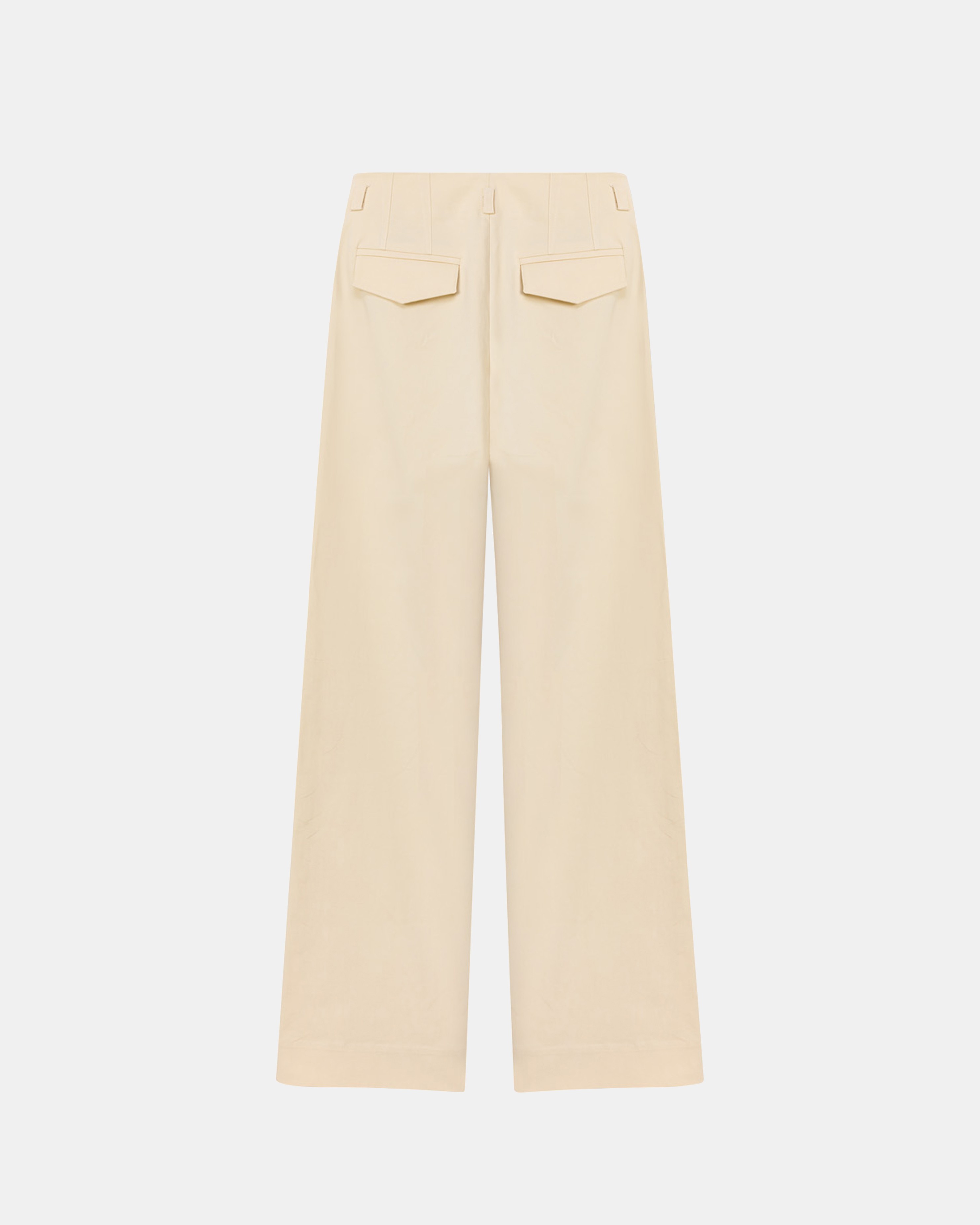 Toba Trousers in Eggnog Yellow