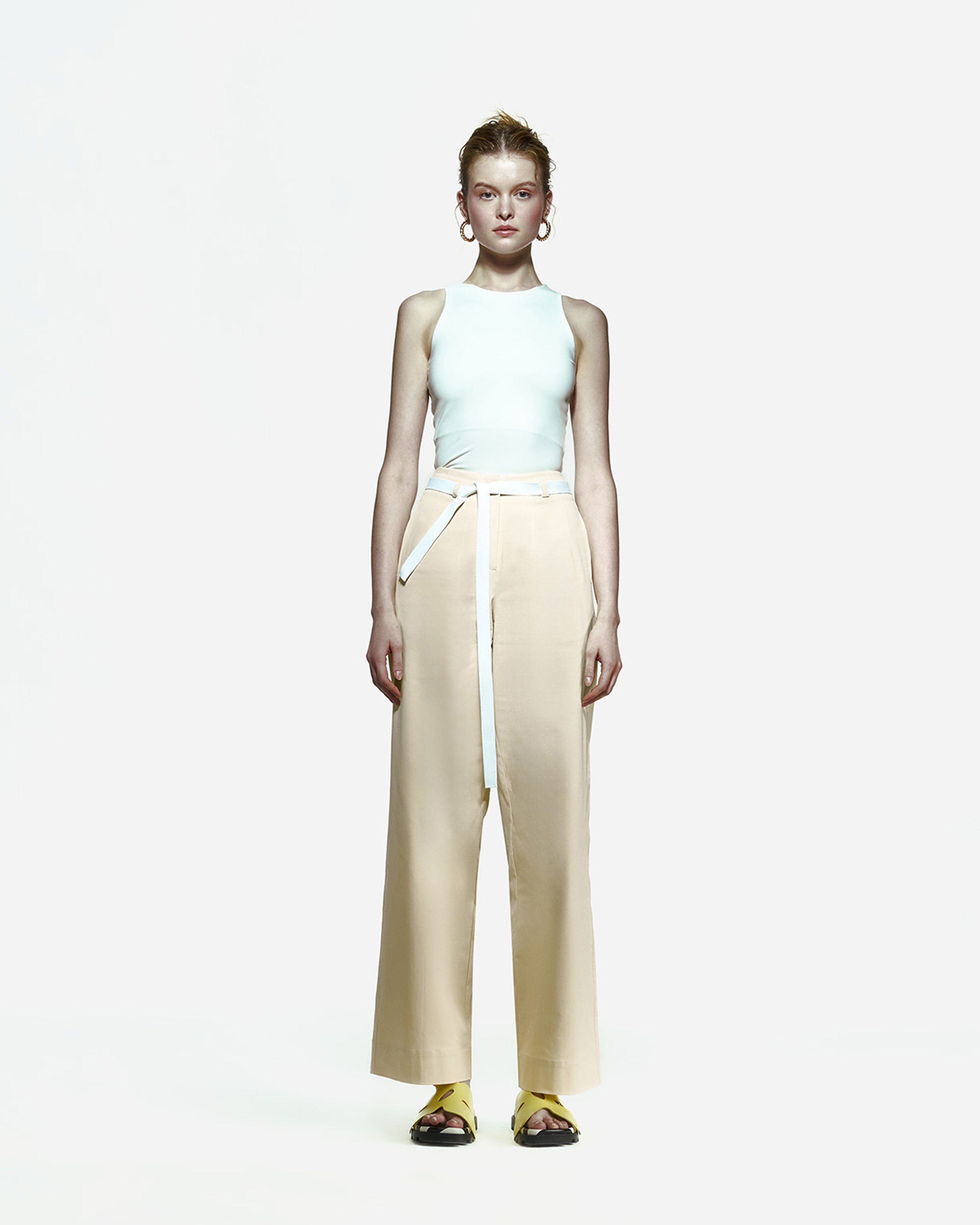 Toba Trousers in Eggnog Yellow