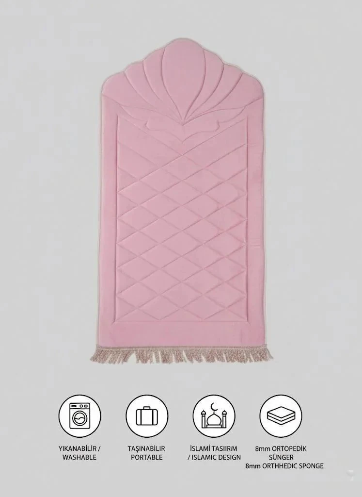 Dekomina Ortopedik 8mm Süngerli Seccade - Pudra Pembe