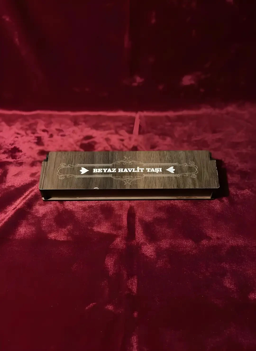 Ahşap Kutulu Beyaz Havlit Taşı Tespih