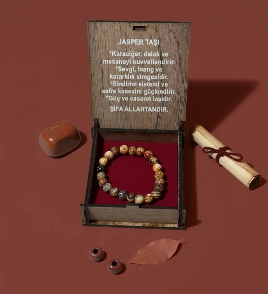 Dekomina Doğaltaş Bileklik - Çocuk Jasper