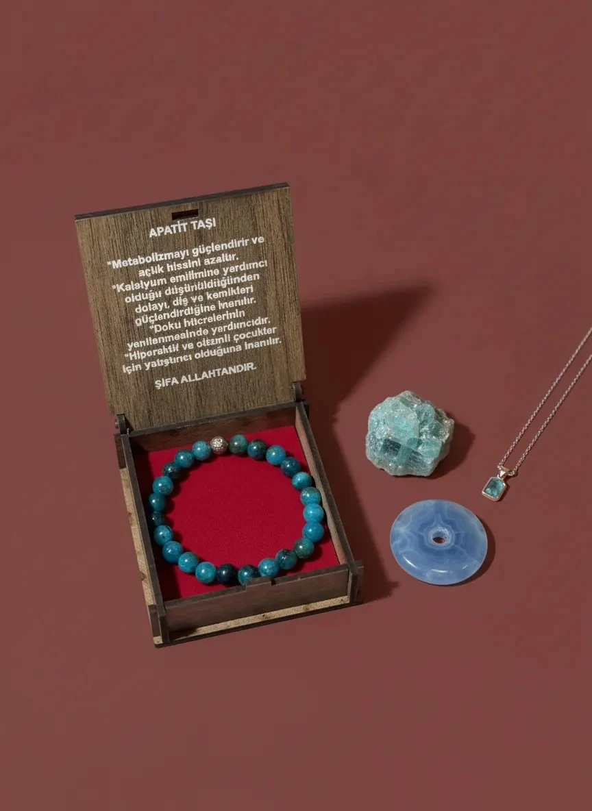 Dekomina Doğaltaş Bileklik - Kadın Apatit