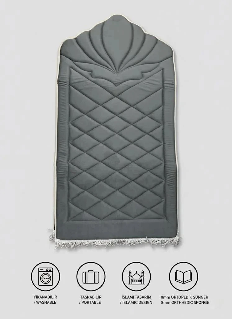 Dekomina Ortopedik 8mm Süngerli Seccade - Kaya Gri