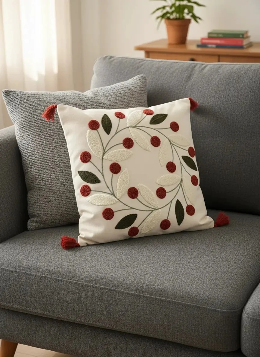 Yapraklı Meyve Motifli