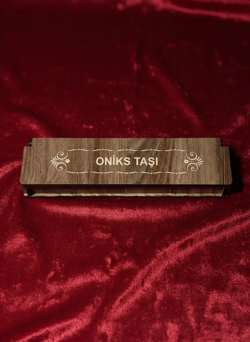 Ahşap Kutulu Oniks Taşı