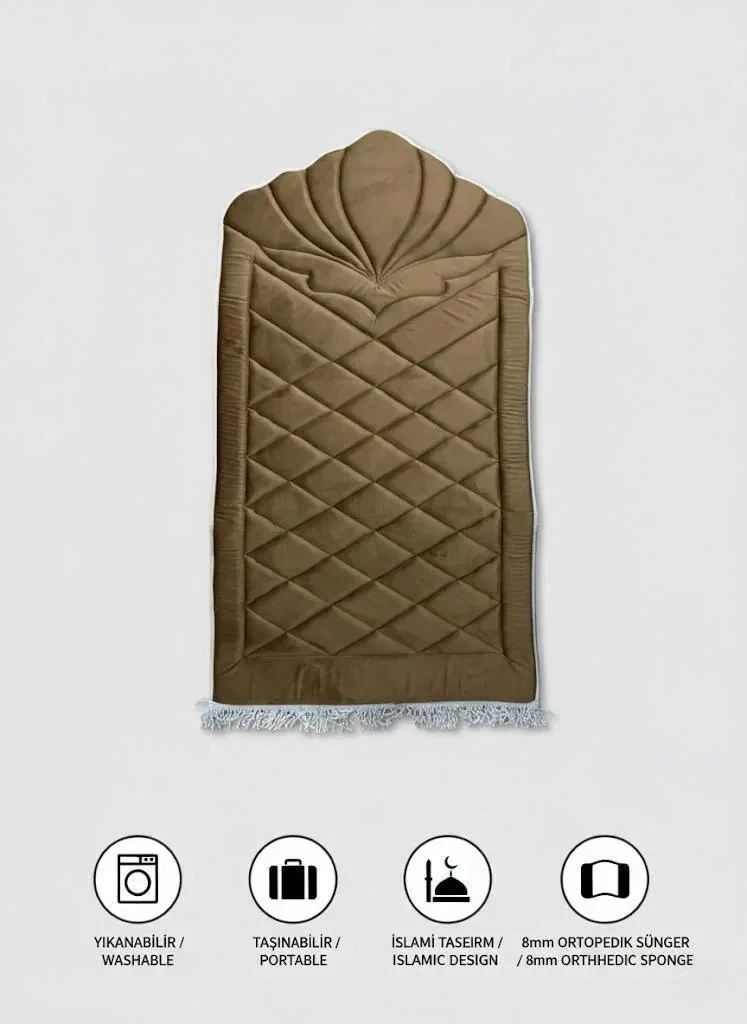 Dekomina Ortopedik 8mm Süngerli Seccade - Acı Kahve