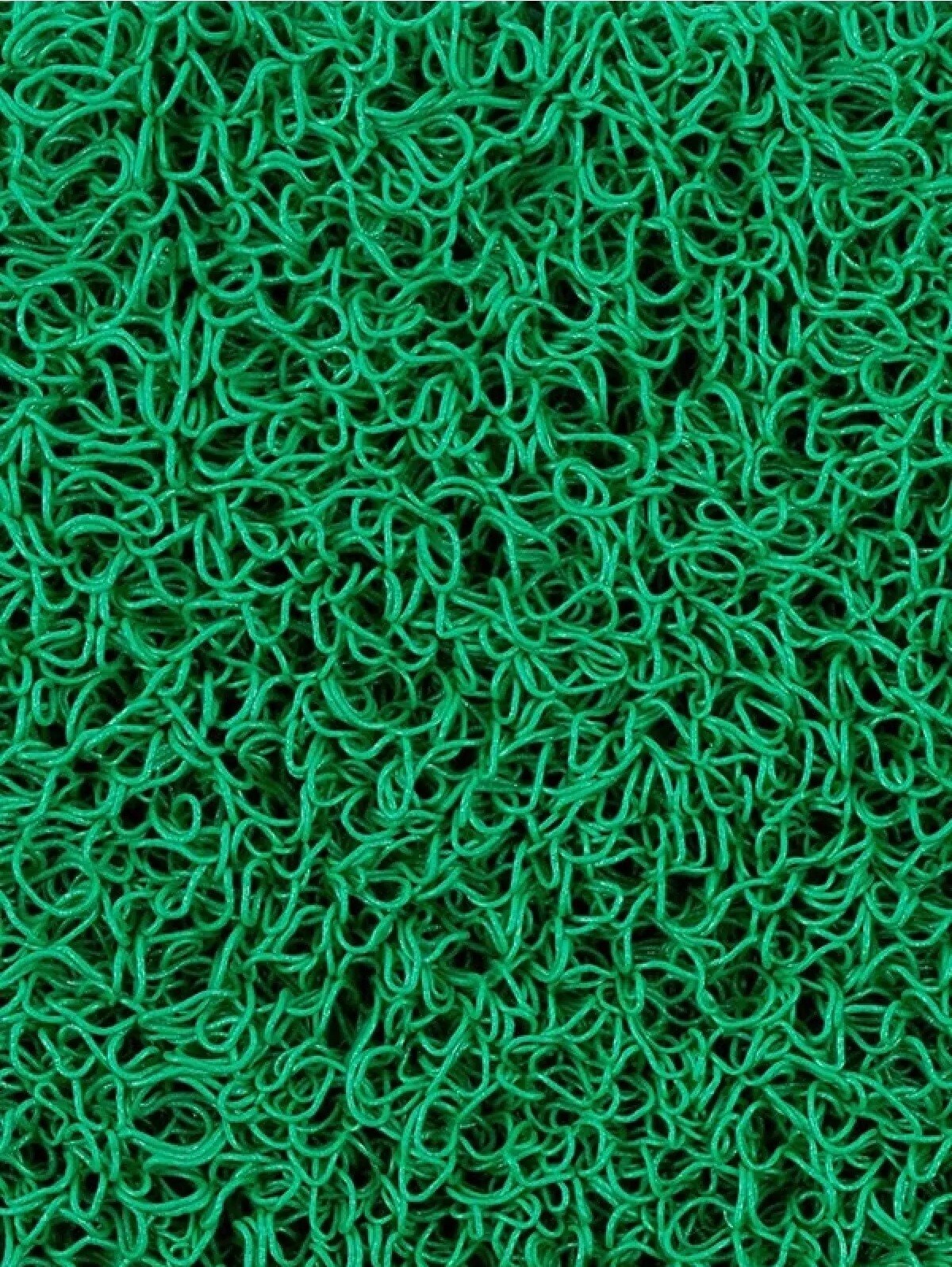 Yeşil Kıvırcık Paspas Islak ve İç Dış Mekanlar Kaymaz Kaydırmaz Yolluk Kapı Önü Plastik Halı PVC Kaygan Zeminler İçin