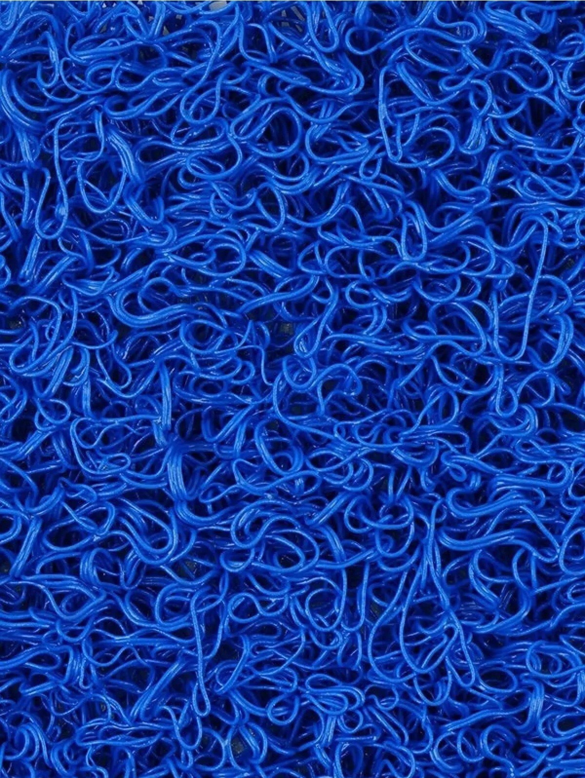 Mavi Kıvırcık Paspas Islak ve İç Dış Mekanlar Kaymaz Kaydırmaz Yolluk Kapı Önü Plastik Halı PVC Kaygan Zeminler İçin