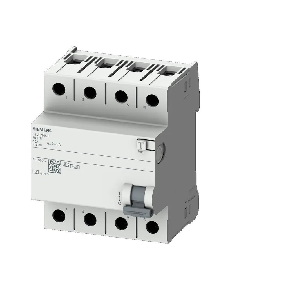 SİEMENS 5SV5344-6 / KAÇAK AKIM RÖLE A TİP 4x40 30mAH
