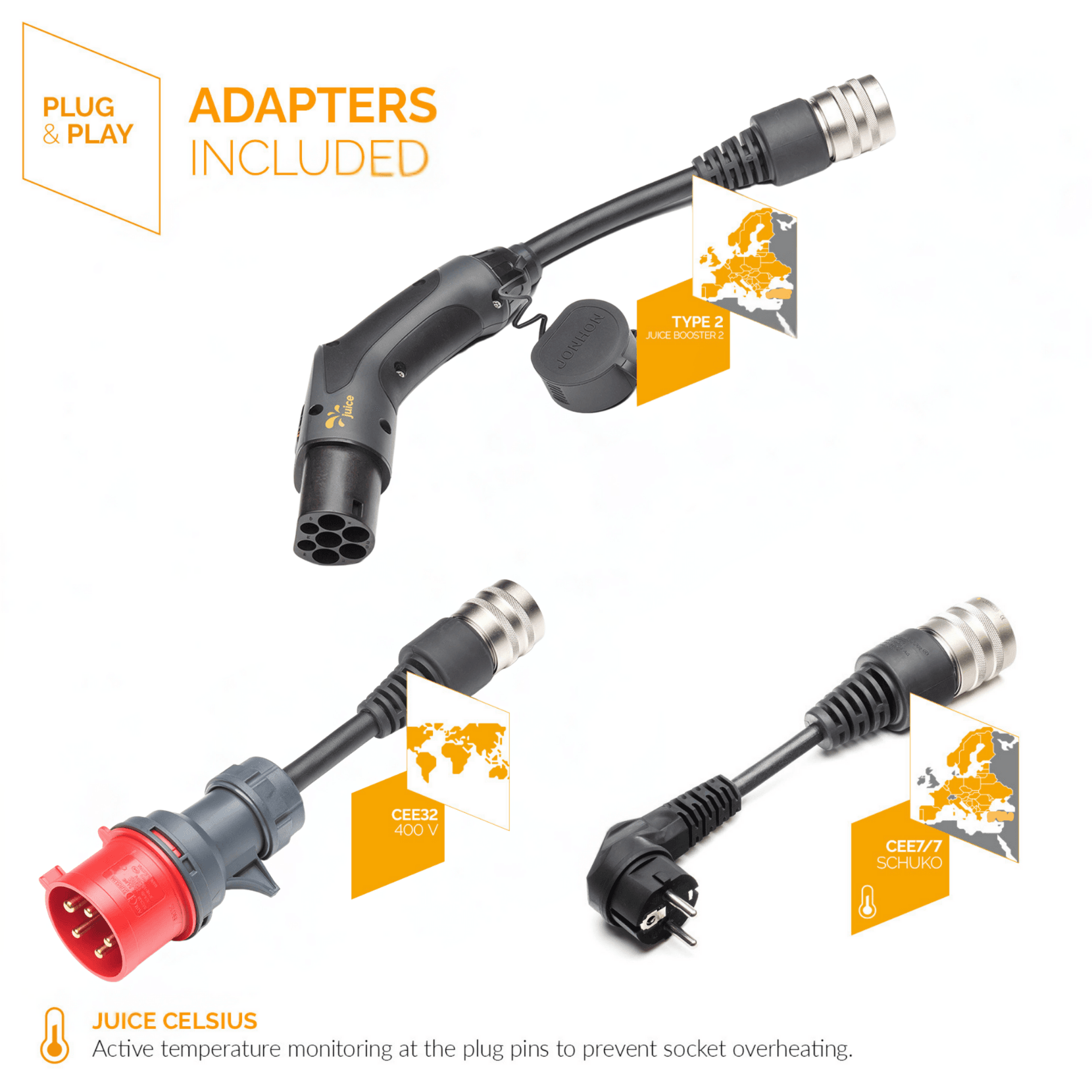 Juice Booster 2 FR Set A/C Taşınabilir Şarj İstasyonu