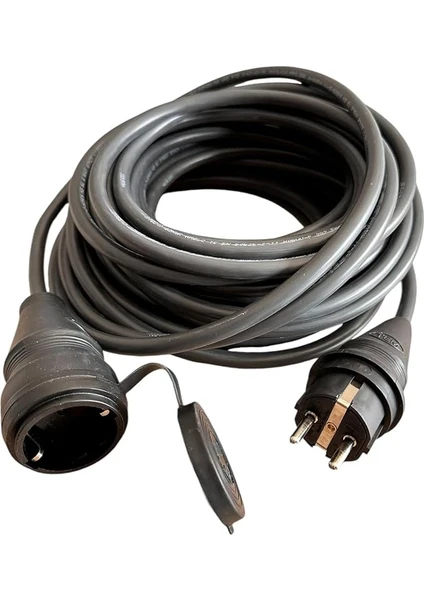 Elektrikli Araç Şarj Uzatma Kablosu 3×2.5 mm² – %100 Bakır, Topraklı, Dayanıklı EV Şarj Kablosu