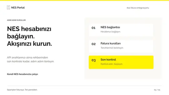 NES Portal Fatura Entegrasyonu ekran görüntüsü 5