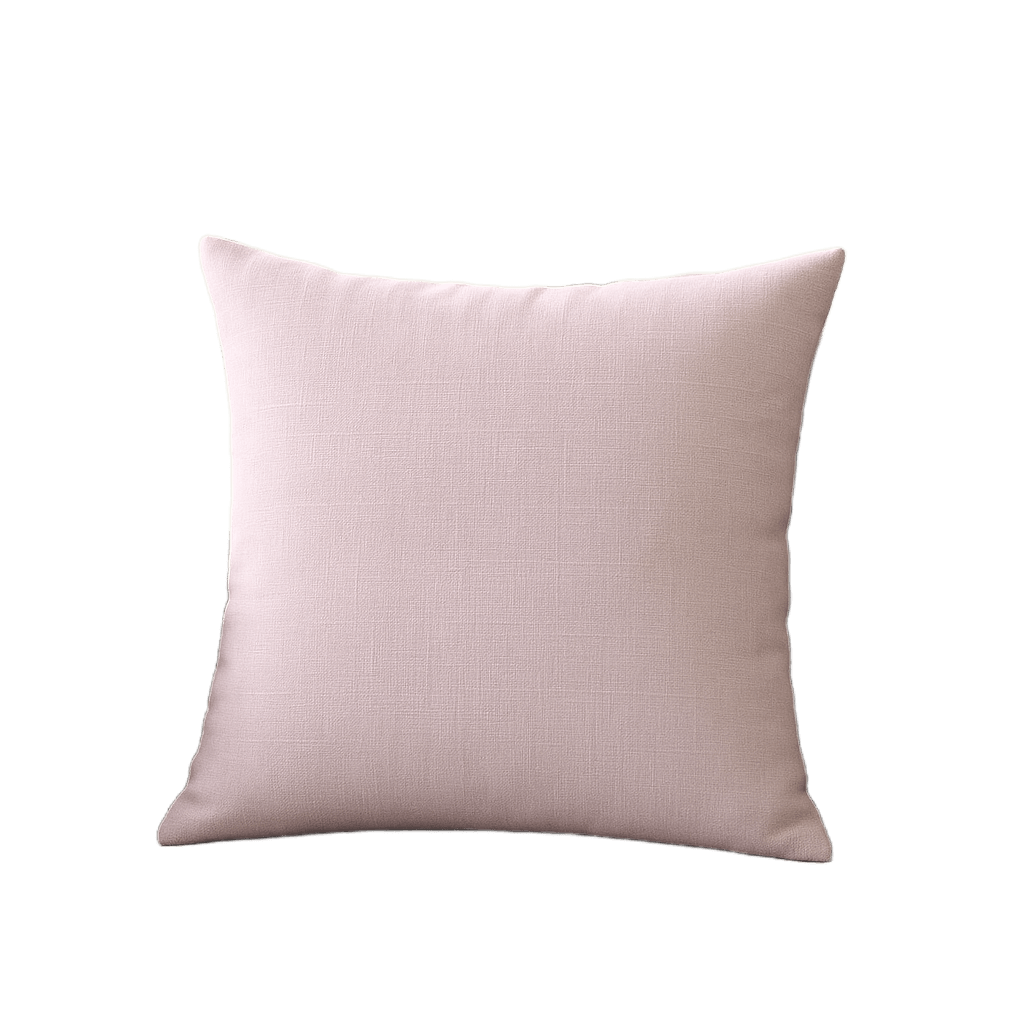 Desenli Yastık Kılıfı Çift Taraflı Baskı 43x43 - Açık Pembe