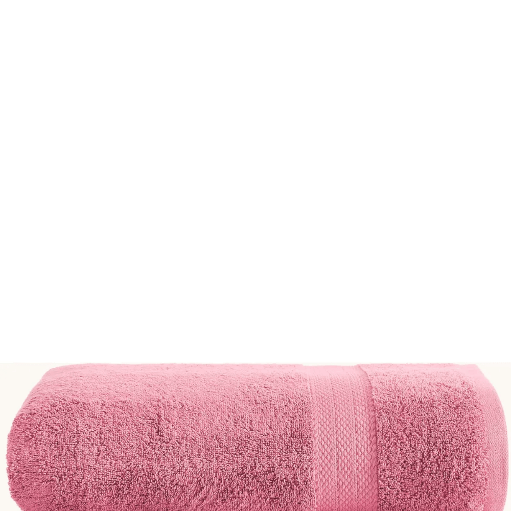 %100 Pamuk 70x140 cm Çizgi Desenli Banyo ve Duş Havlusu - Yumuşak ve Su Emici - pembe