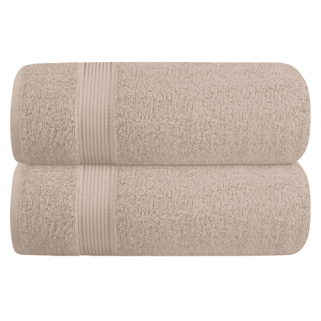 Beyaz 2'li Premium 50x90 cm El ve Yüz Havlusu Yumuşak ve Dayanıklı Dokusu ile Şıklık ve Konfor - kahverengi