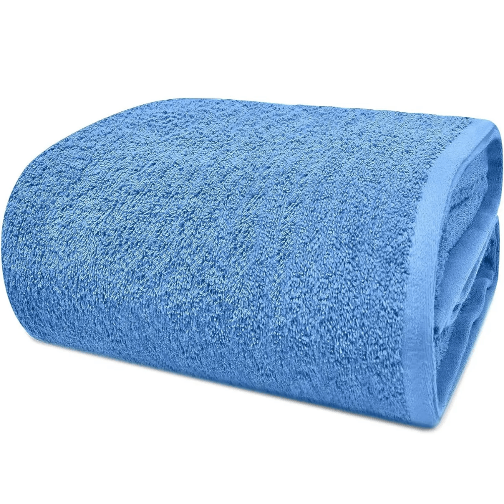 %100 Pamuk 50x90 cm El ve Yüz Havlusu – Baş Kafa Havlusu, Ultra Yumuşak ve Yüksek Su Emici - mavi̇