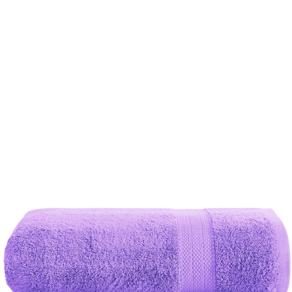 %100 Pamuk 70x140 cm Çizgi Desenli Banyo ve Duş Havlusu - Yumuşak ve Su Emici - mor