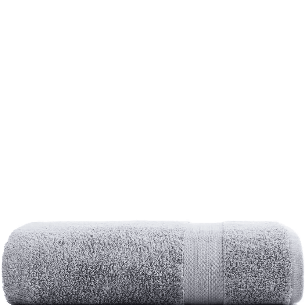 %100 Pamuk 70x140 cm Çizgi Desenli Banyo ve Duş Havlusu - Yumuşak ve Su Emici - gri