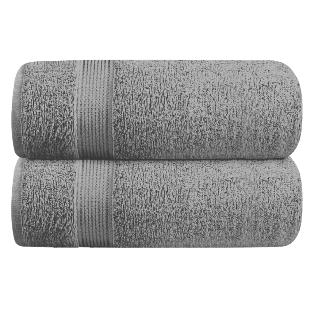 Beyaz 2'li Premium 50x90 cm El ve Yüz Havlusu Yumuşak ve Dayanıklı Dokusu ile Şıklık ve Konfor - gri