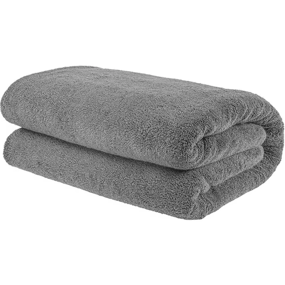 Ekstra Büyük Boy Gri Banyo Havlusu %100 PAMUK 90 X 180 cm