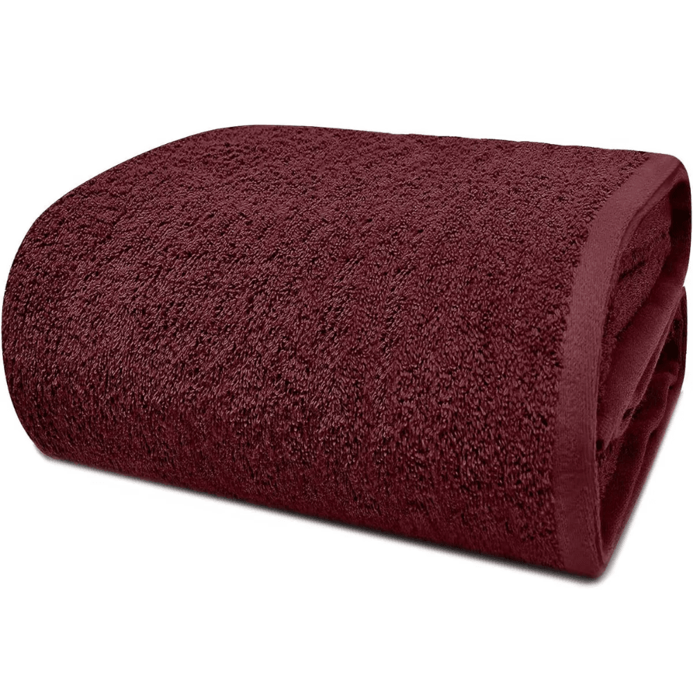 %100 Pamuk 50x90 cm El ve Yüz Havlusu – Baş Kafa Havlusu, Ultra Yumuşak ve Yüksek Su Emici - bordo