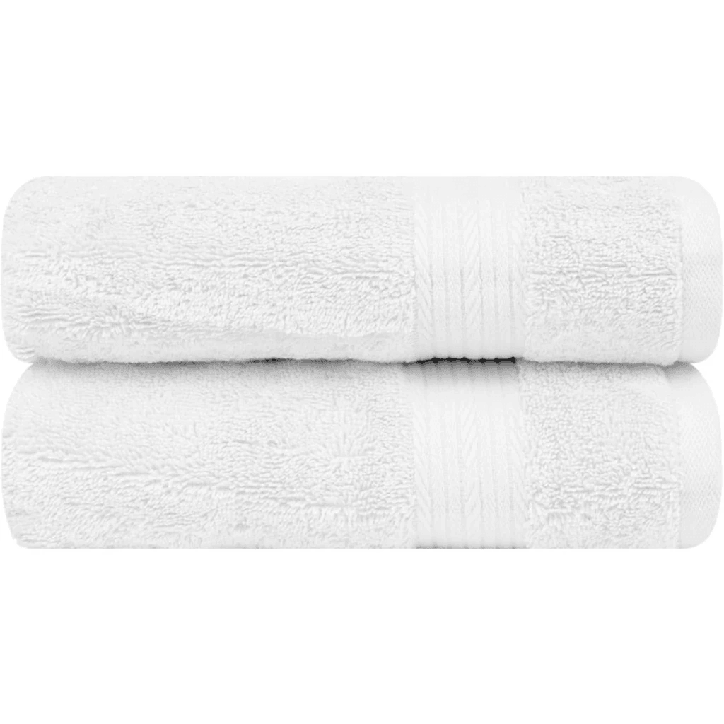 Havlu Seti Beyaz El ve Yüz Havlusu 50x90 cm %100 Pamuk - beyaz