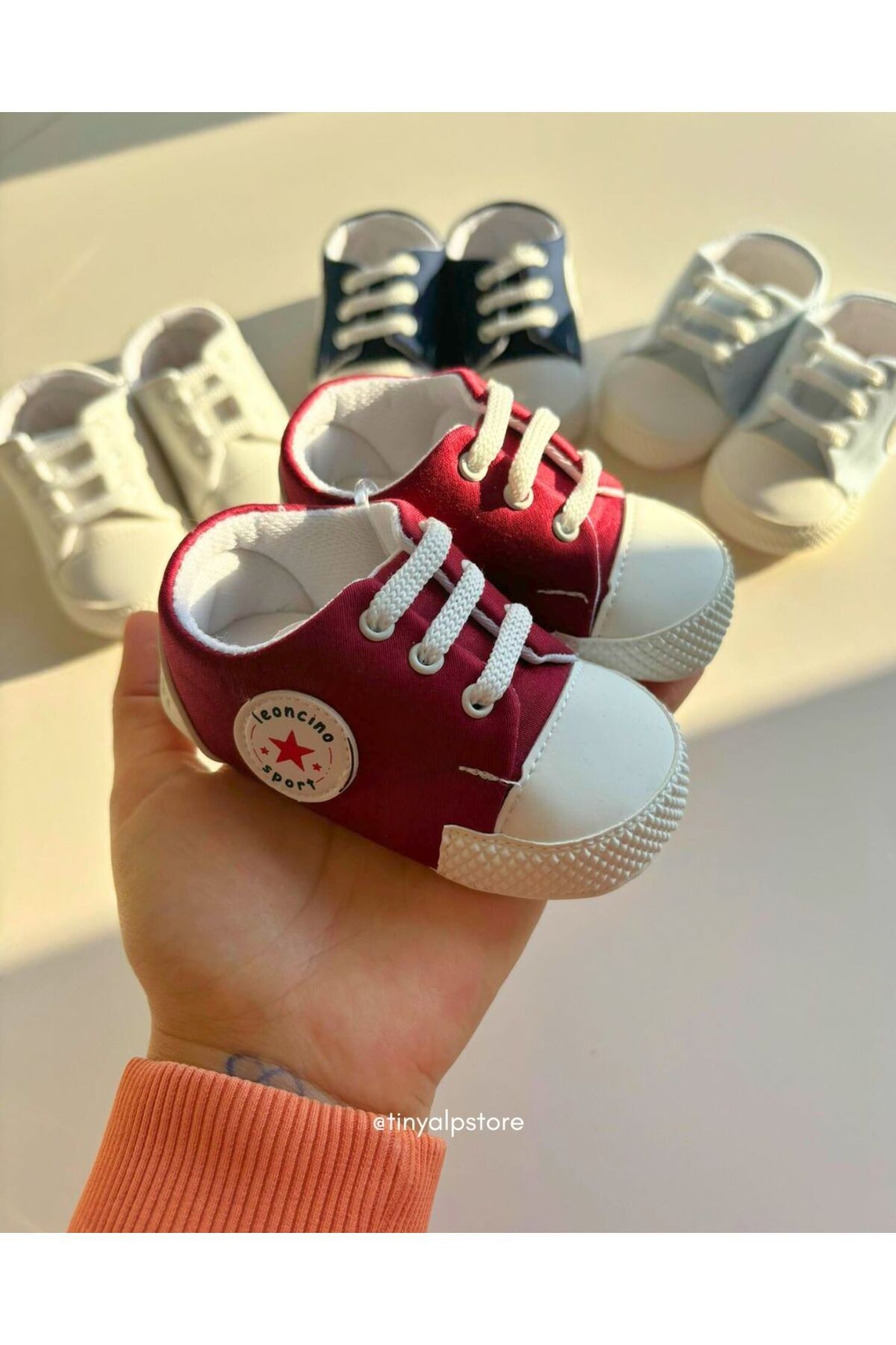 Bayramlık Yumuşacık Tabanlı Kısa Kız/erkek Bebek Ayakkabı - bordo