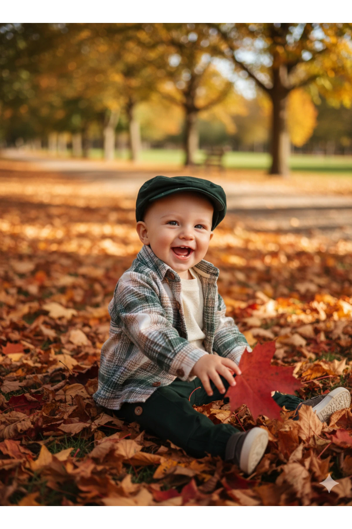 Basic ve Tasarım Model Oduncu Kasketli 3'lü Erkek Bebek Takım