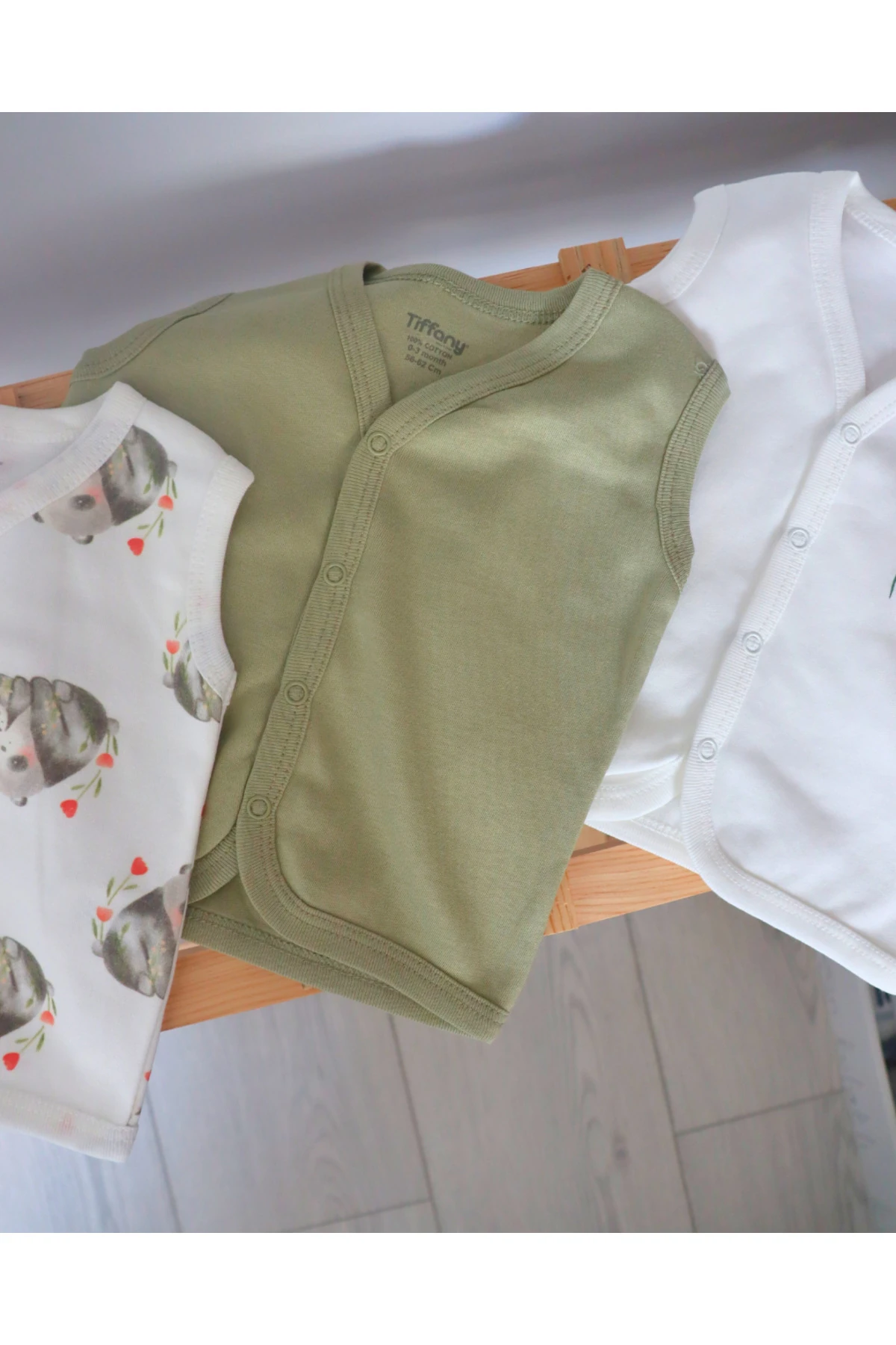 Panda Tasarım Desenli Şık ve Rahat Kız Erkek Bebek Theme Yelek