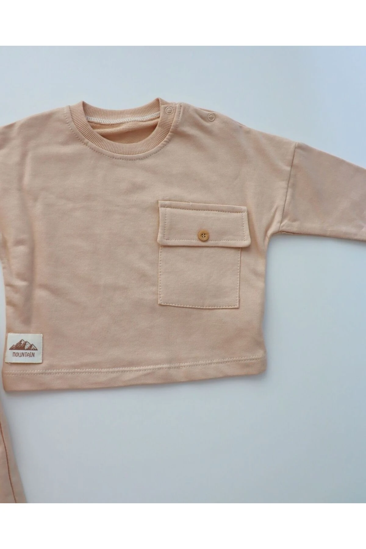 Cepli Şık ve Tasarım Model Kız Erkek Bebek Cepli Mountain Takım