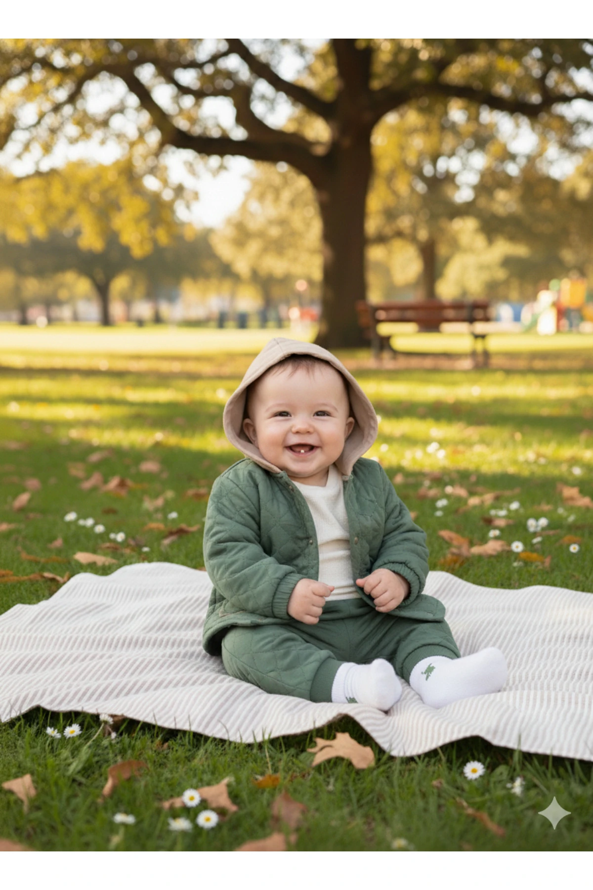Kışlık Kalın ve Tarz Kız Erkek Bebek Kapitone 3'lü Takım