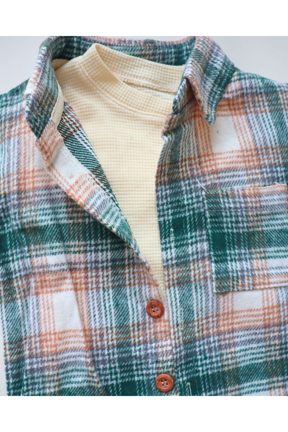 Basic ve Tasarım Model Oduncu Kasketli 3'lü Erkek Bebek Takım