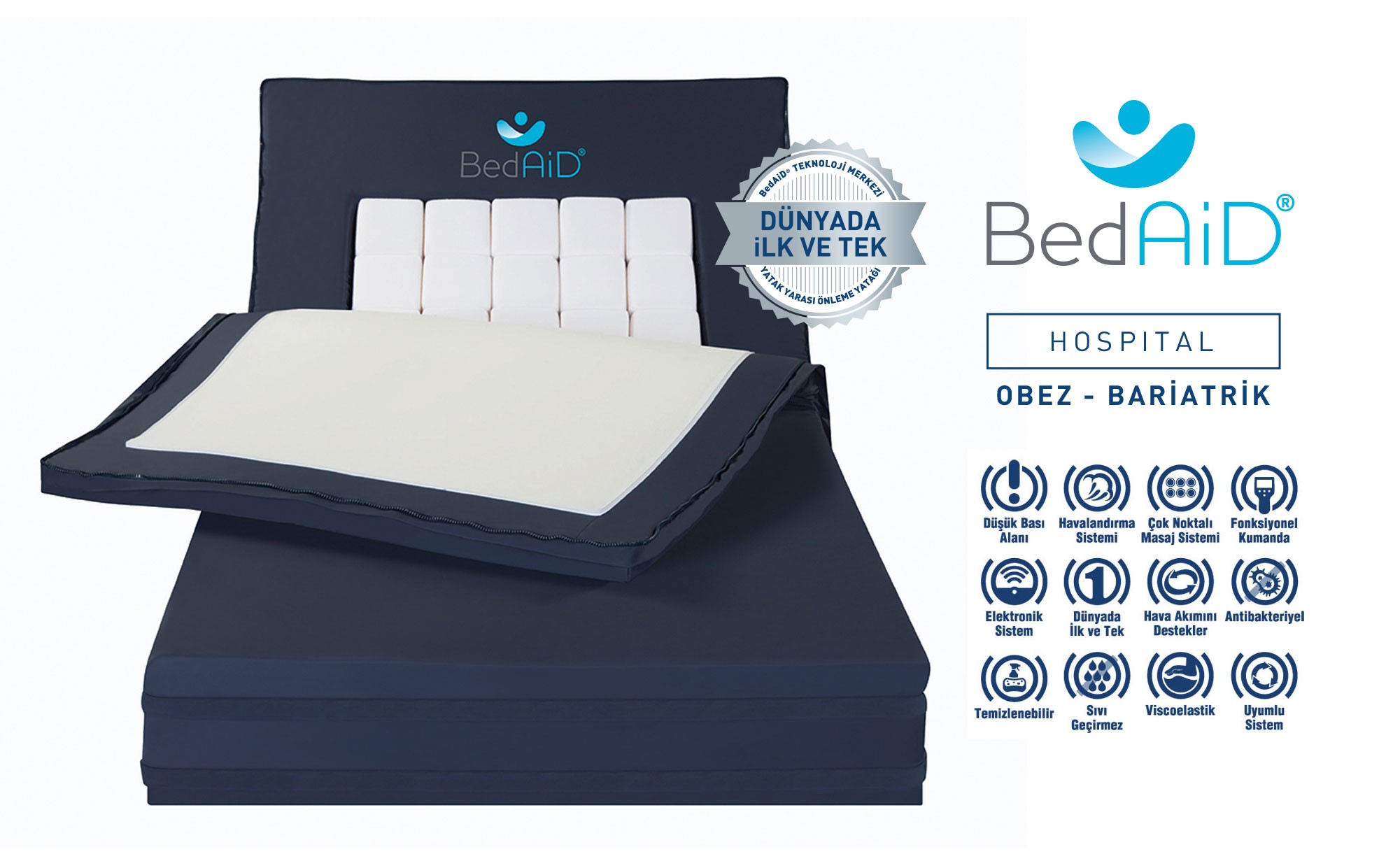 Obese Mattress BedAiD® BD-HOSPITAL