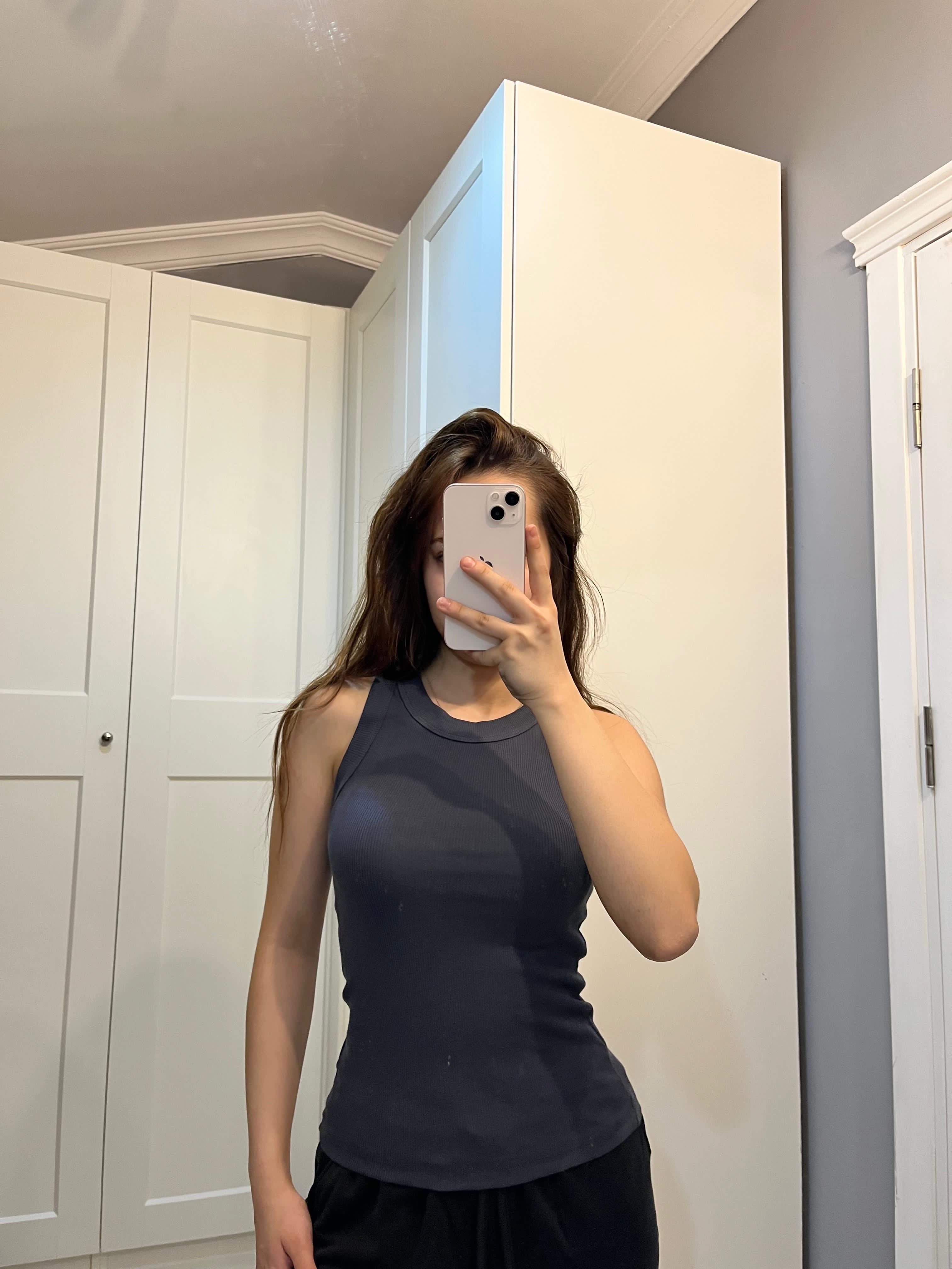 Halter yaka antrasit fitilli atlet