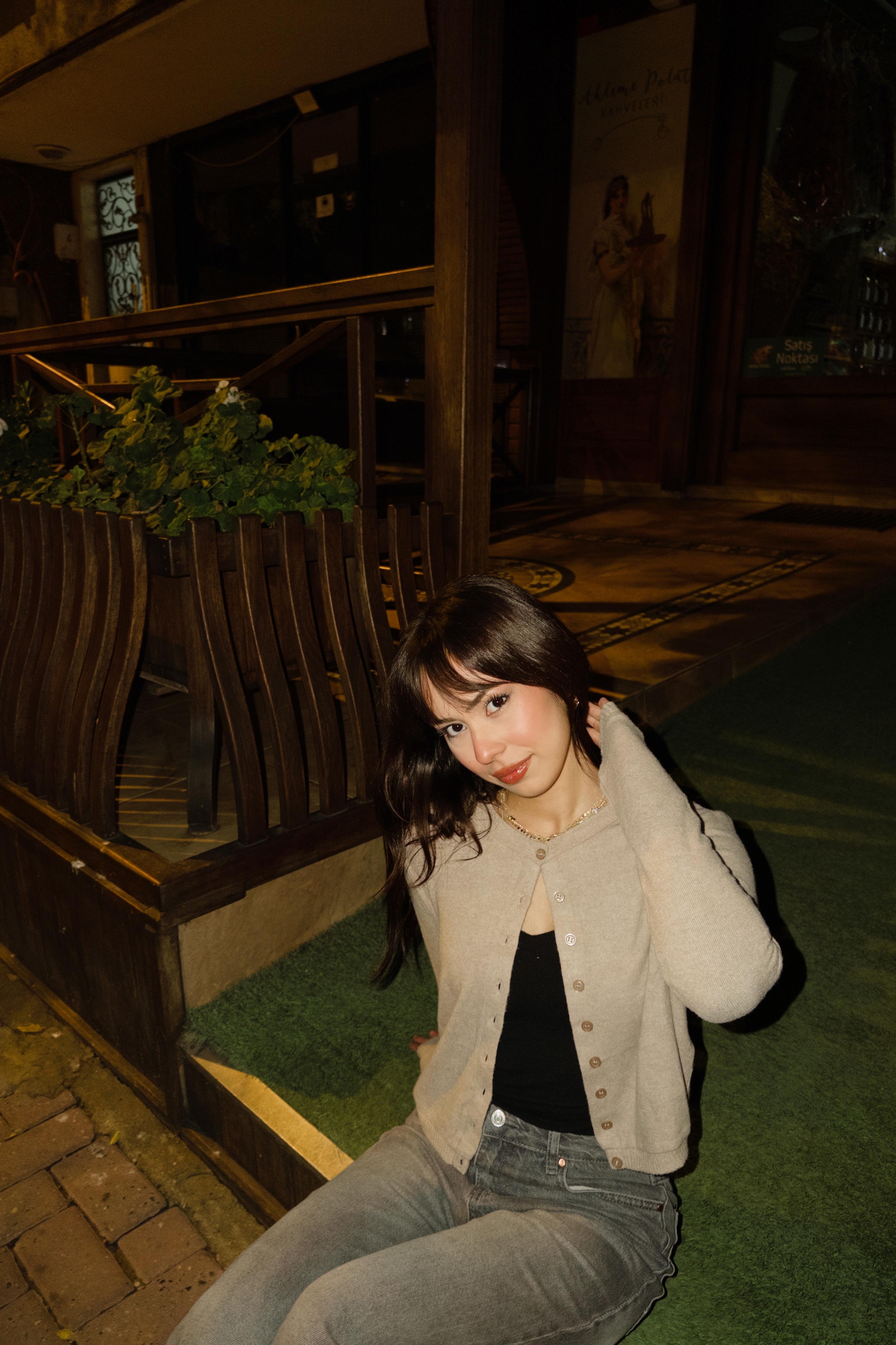 İnce dokulu vizon hırka