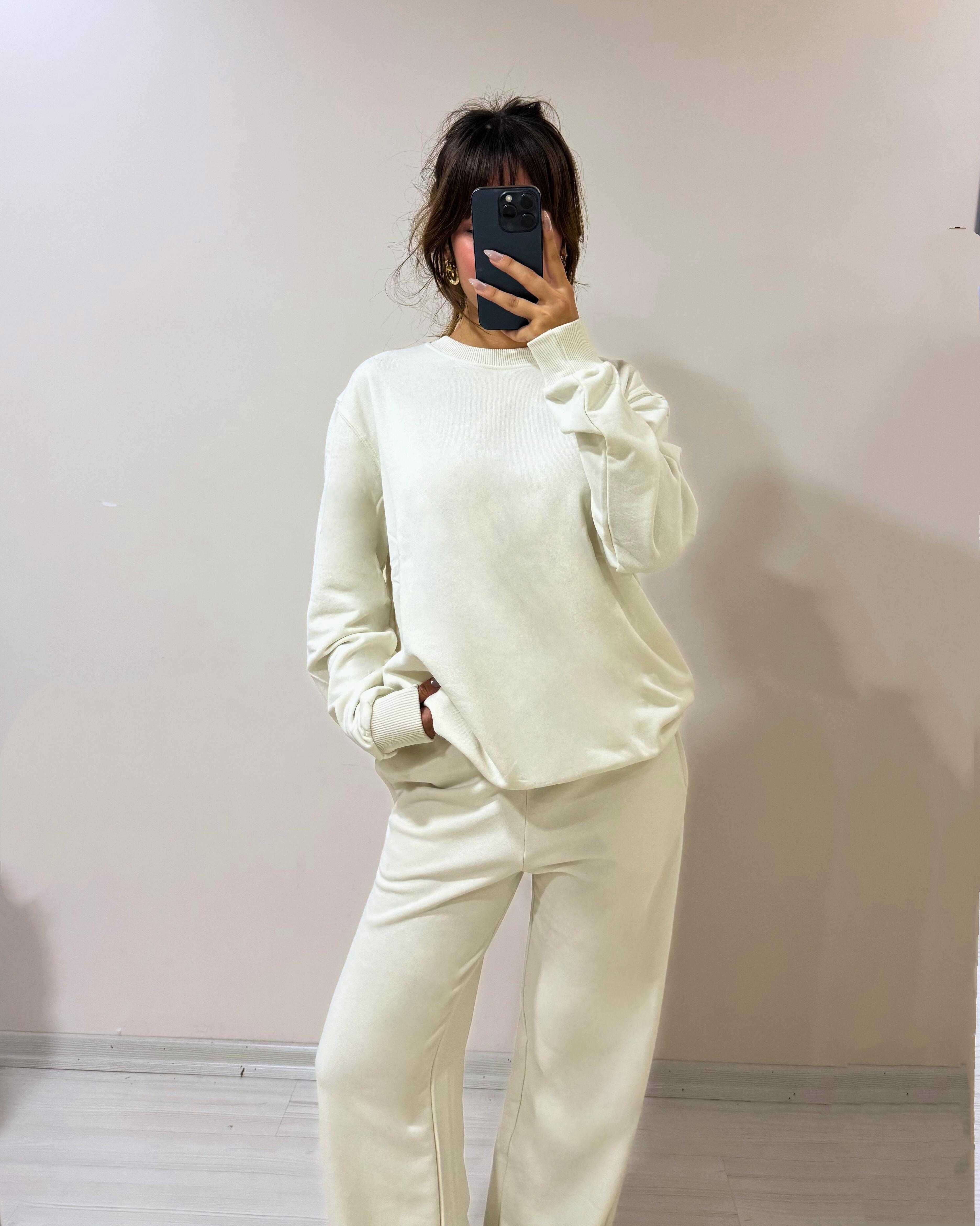 İki iplik sweatshirt