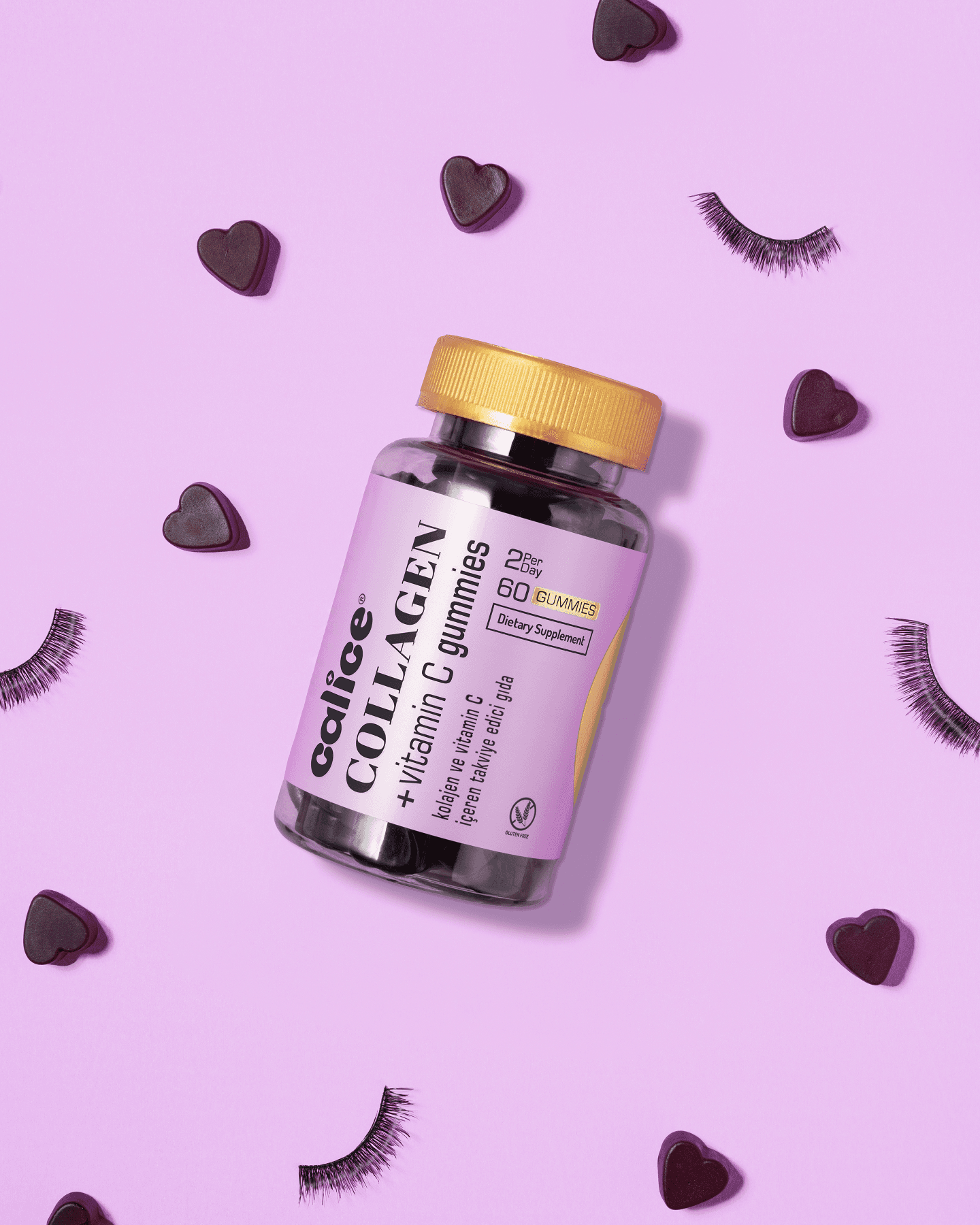 Kolajen ve C Vitamini İçeren Takviye Edici Gıda (60 Gummies)