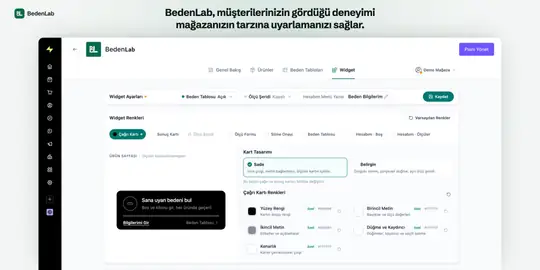 BedenLab - Beden Öneri Sistemi ekran görüntüsü 6