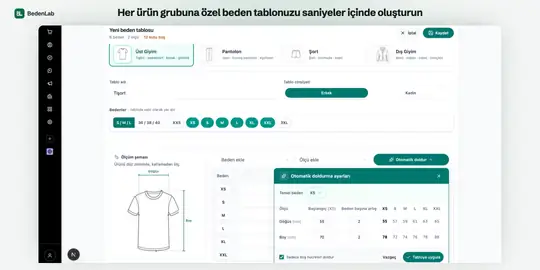 BedenLab - Beden Öneri Sistemi ekran görüntüsü 2