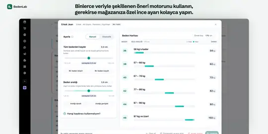 BedenLab - Beden Öneri Sistemi ekran görüntüsü 4